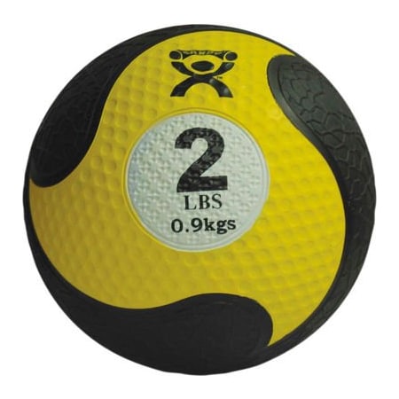 Fabrication Enterprises CanDo Firm Medicine Ball, 2 lb., 8" Diameter, Yellow 453541
